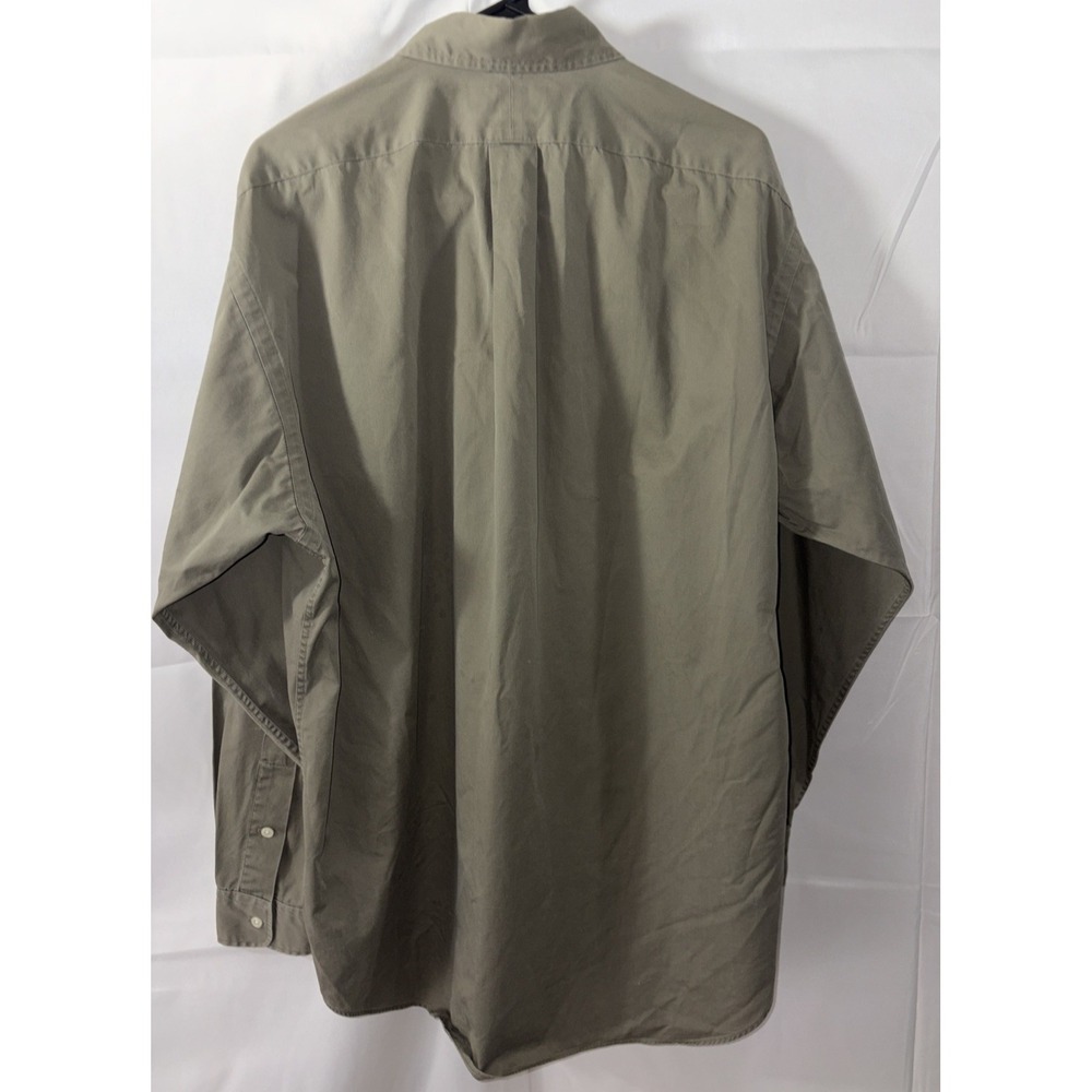 Ralph Lauren Blake Men's Button Down Shirt Men L Khaki Green Long Sleeve - Picture 10 of 11